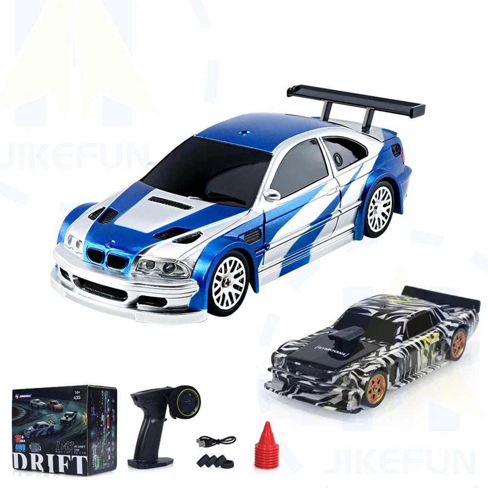 1/43 RC Car Mini Racing Cars 2.4G Radio Control Drift Car 4WD