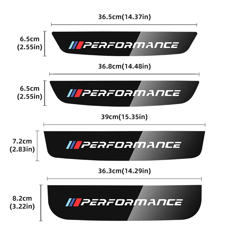 Autocollant M perf pour feux stop